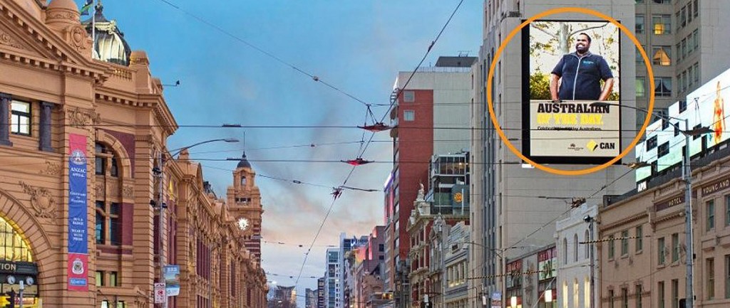 This sign on Flinders St in Melbourne sold for more than $3 million
