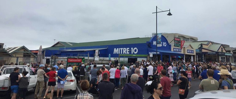 Shock as Mitre 10 store fetches double reserve price
