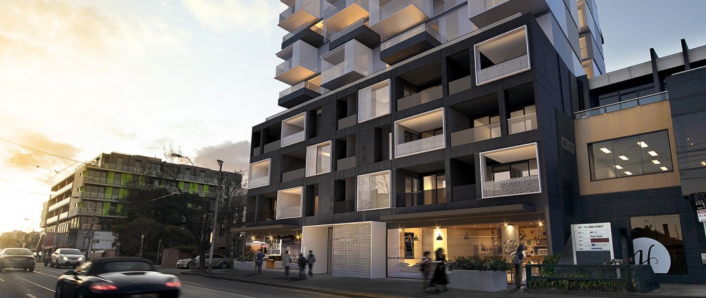 The site at 103-105 High Street in Prahran has permits for seven levels of apartments.
