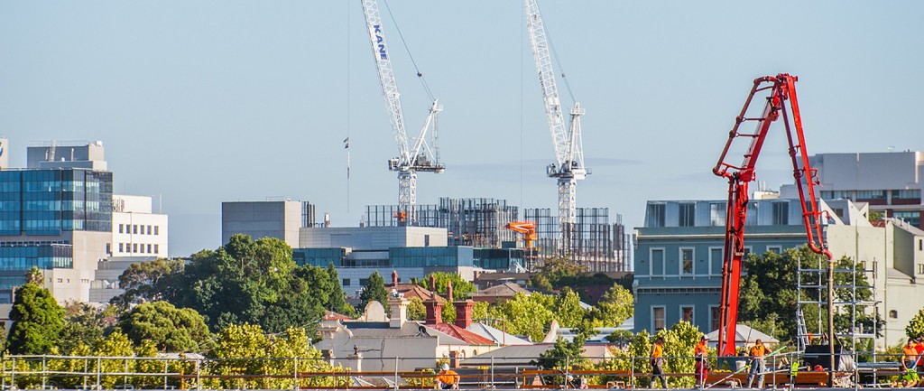 Melbourne’s construction sites will be scaled back under Stage 4 restrictions.
