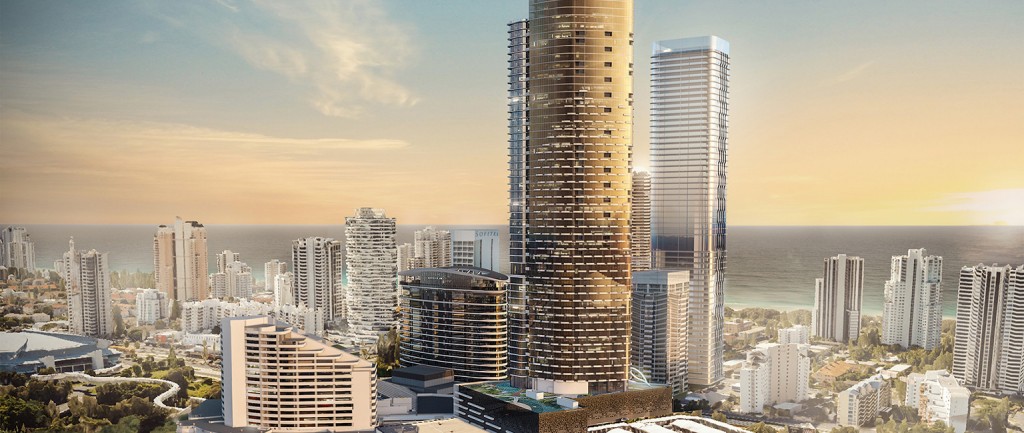 The new development at Jupiters Resort on the Gold Coast will including a 200m hotel and apartment tower.

