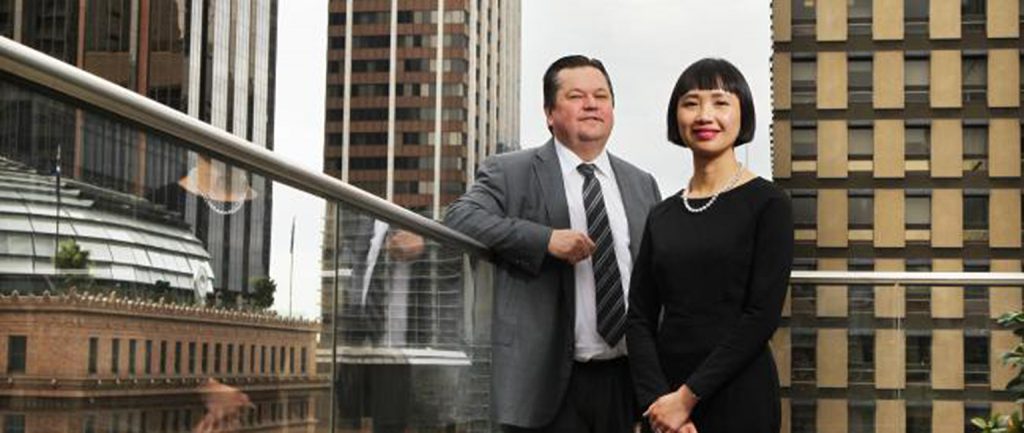 John Stawyskyj and Pauline Tan of Ashurst. Picture: Hollie Adams