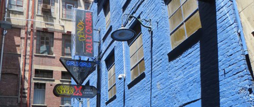 Dendy Adult Cinema in Melbourne’s Chinatown precinct. Picture: Woody London – Cinema Treasures.
