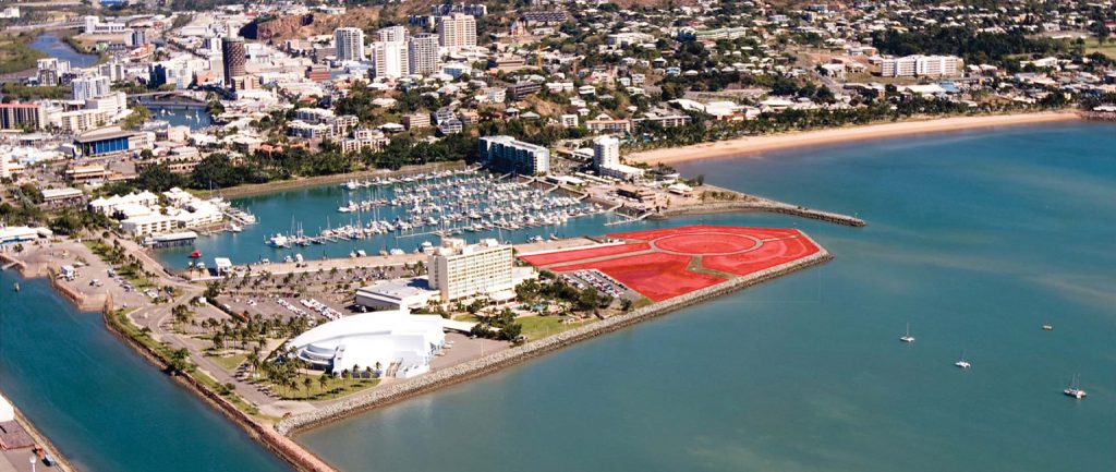 A prime 2.96ha waterfront development site in the heart of Townsville’s Breakwater Marina is on the market.