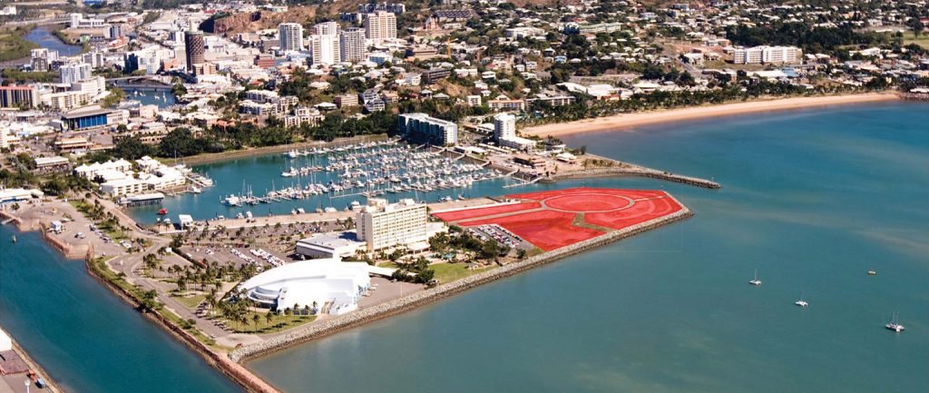 A prime 2.96ha waterfront development site in the heart of Townsville’s Breakwater Marina is on the market.
