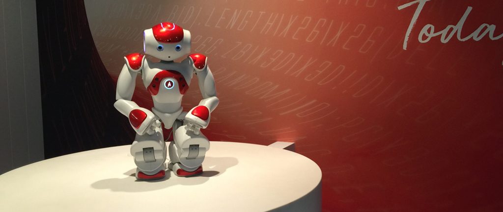JLL’s front of house robot, named JiLL.