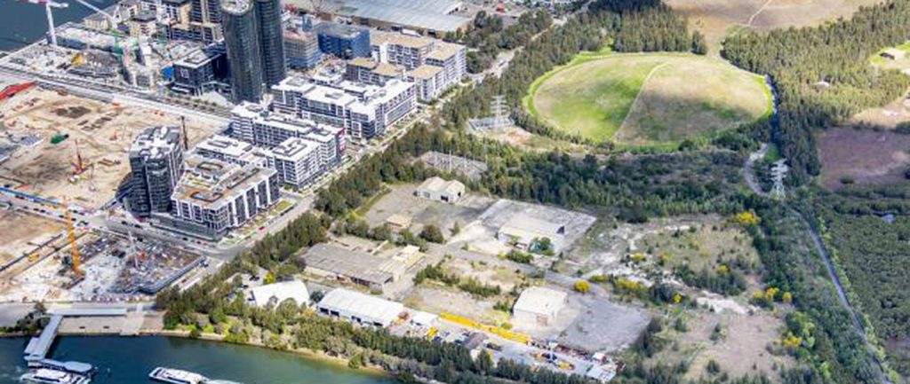 The Sekisui House site at Wentworth Point on Sydney Harbour.
