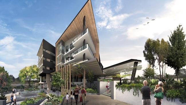 An artist’s impression of Aveo’s retirement home village at Springfield.
