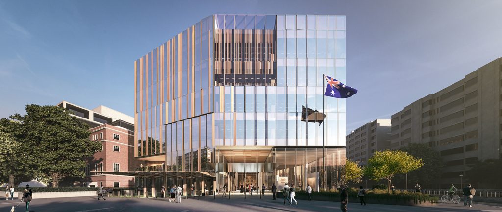 Designer impressions of the new Australian embassy in Washington DC.

