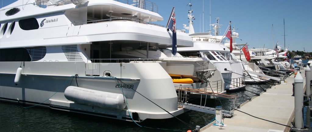 The Sydney Superyacht Marina.
