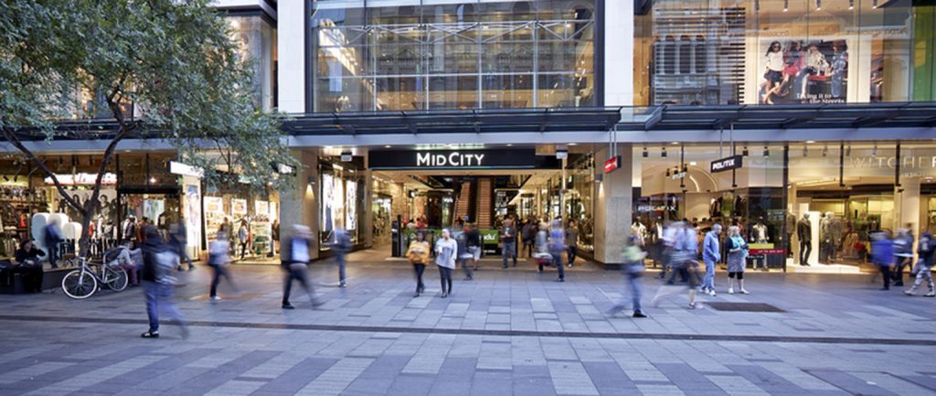 Sydney’s Pitt Street Mall. Picture: Knight Frank.
