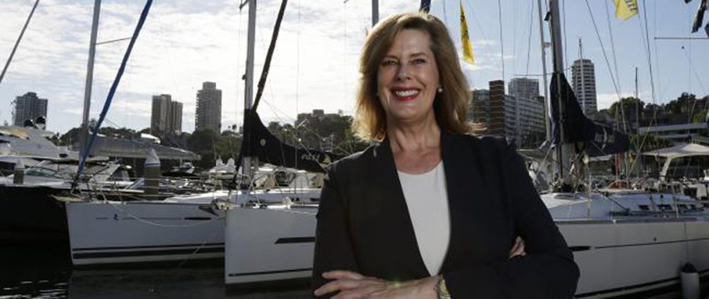 Deborah Thomas, photographed at d’Albora Marinas at Sydney’s Rushcutters Bay. Pic: Brad Hunter
