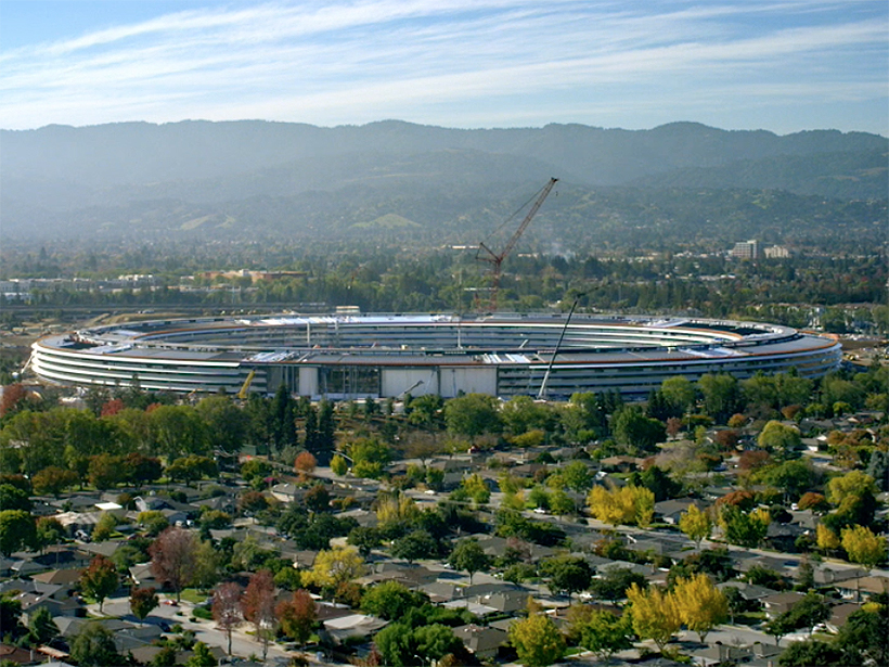 The new Apple Park in California. Picture: Apple.
