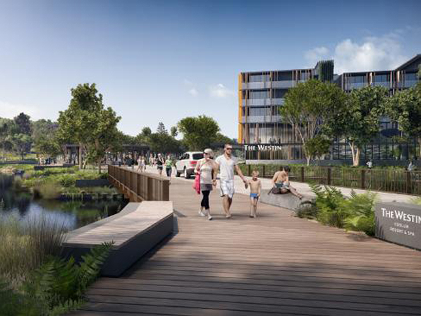 An artist’s impression of the proposed $900 million Sekisui House development at Coolum.
