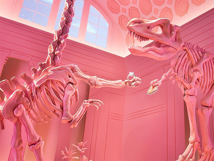 The Tiffany & Co. Valentine’s Day window display in New York. Picture: Instagram.
