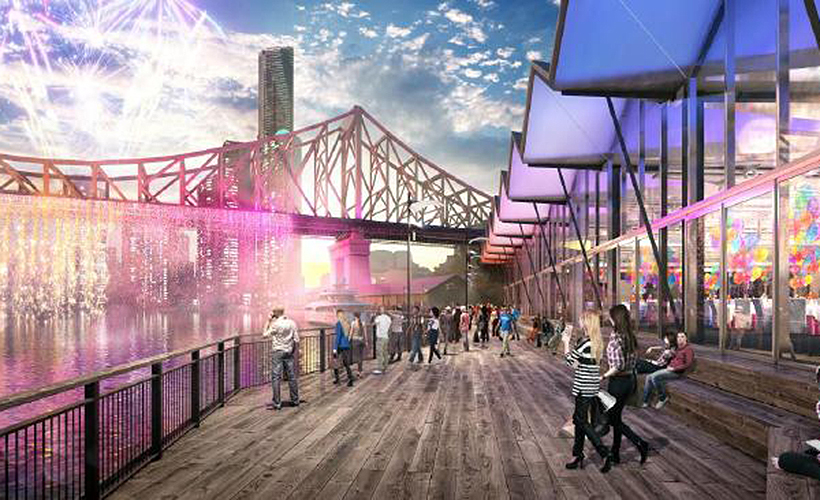 An artist’s impression of what Howard Smith Wharves will look like.
