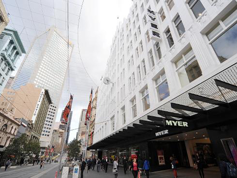Myer’s Bourke St Mall store in Melbourne.
