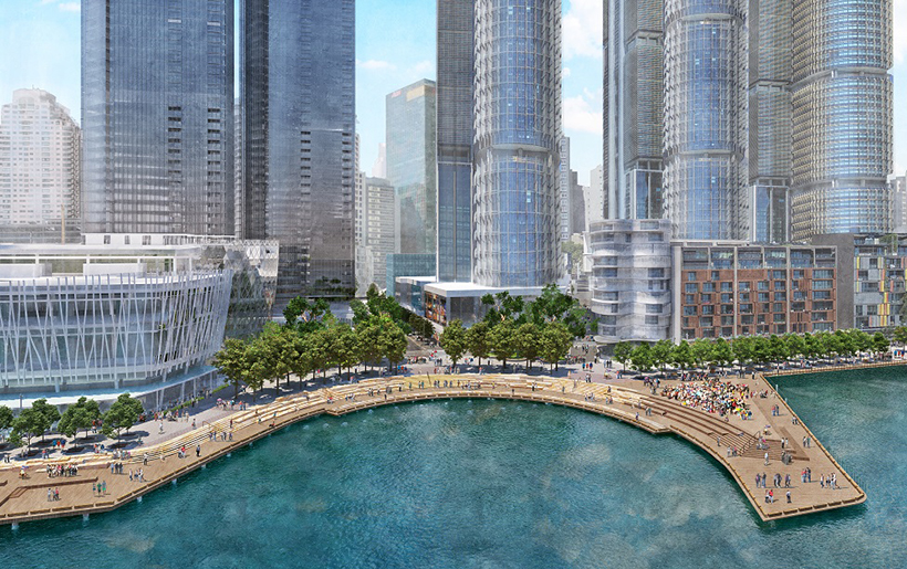 An artist’s impression of the Waterman’s Cove proposal.