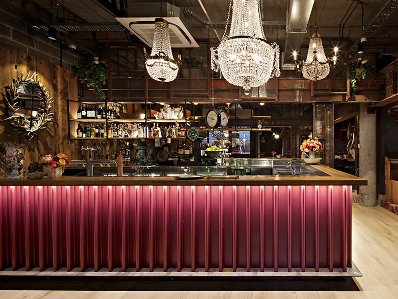 The Garden State Hotel is built in what remains of an old textile mill.