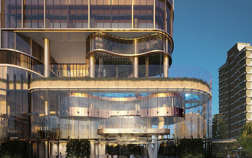 The six-star, 48-storey hotel proposed for Surfers Paradise.
