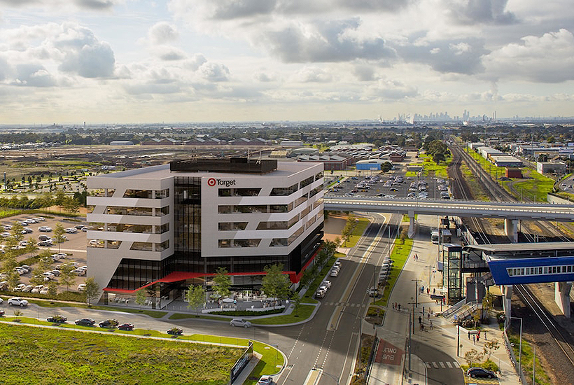 An artists impression of the Target Australia headquarters at Williams Landing.Picture: Cedar Woods