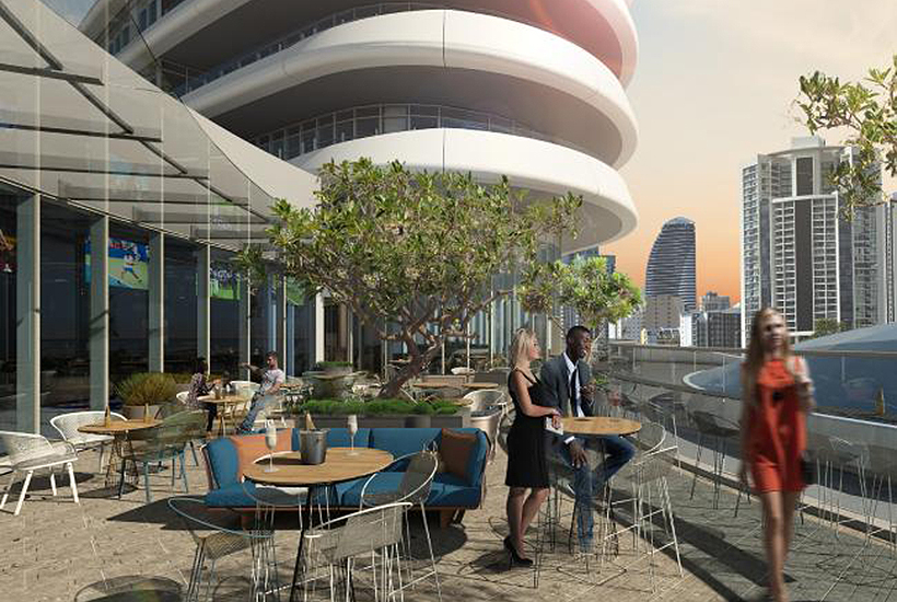An artist’s impression of The Star Residences on the Gold Coast.
