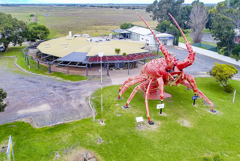 The Big Lobster tourist attraction at Kingston in South Australia.
