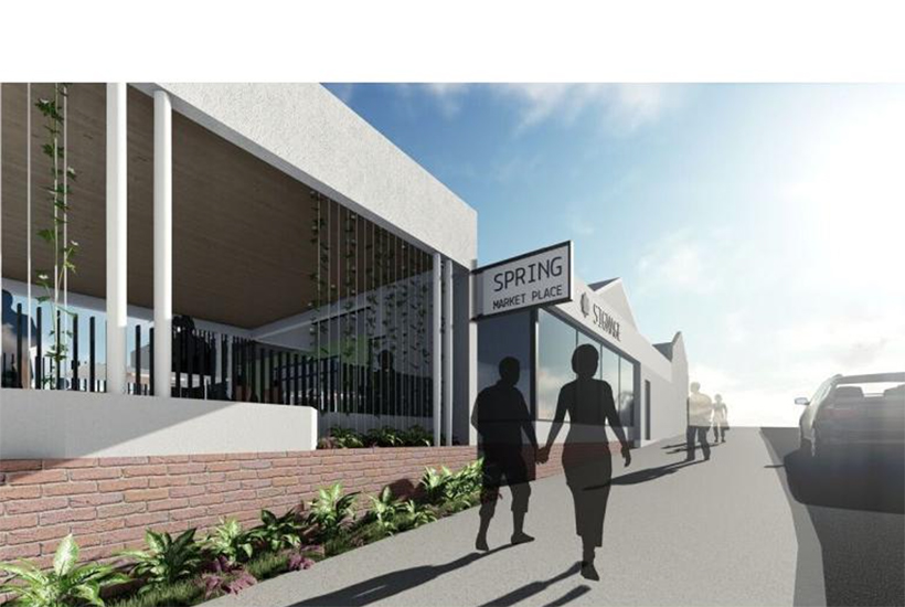 An artist’s impression of the new Spring Market Place in Brisbane.