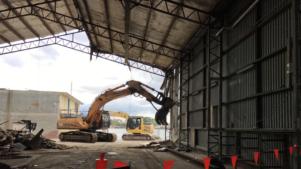 The iconic Norman R Wright & Sons boatmaking business in Bulimba has been demolished to make way for The Boatyard, a luxury new waterfront development.