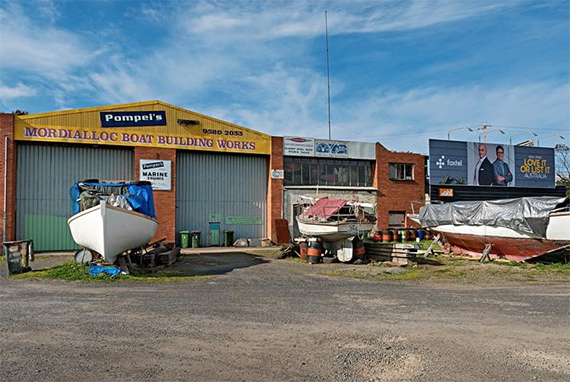 Pompei’s Boat Building Works has existed at the site since the 1940s.