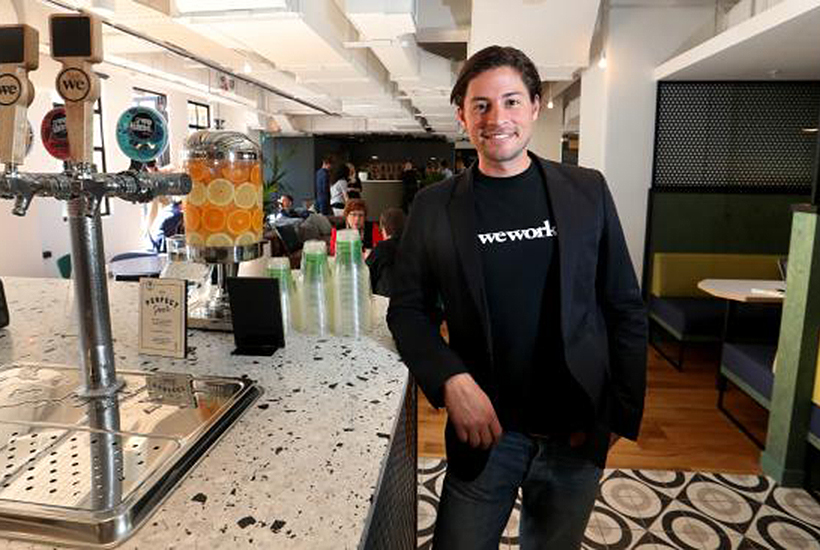 WeWork Australia’s Balder Tol in the firm’s Melbourne workspace. Picture: David Geraghty.