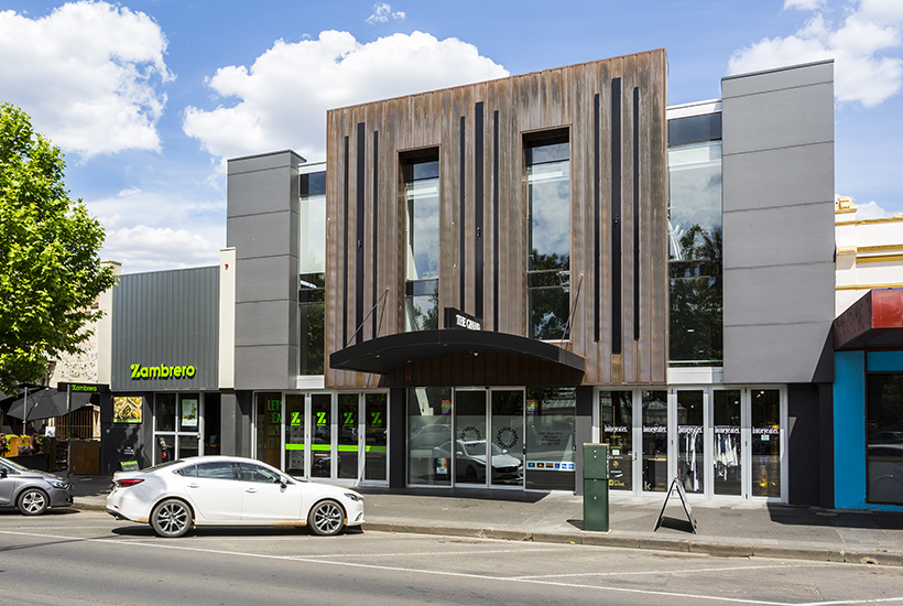 The office and retail complex on Pall Mall in Bendigo.
