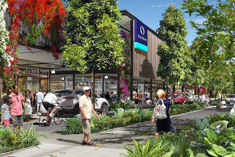 An artist’s impression of the first stage of Stockland’s town centre project.
