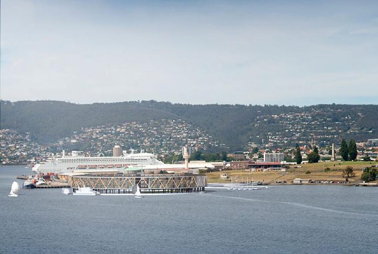Architect’s vision for Tasmanian floating hotel