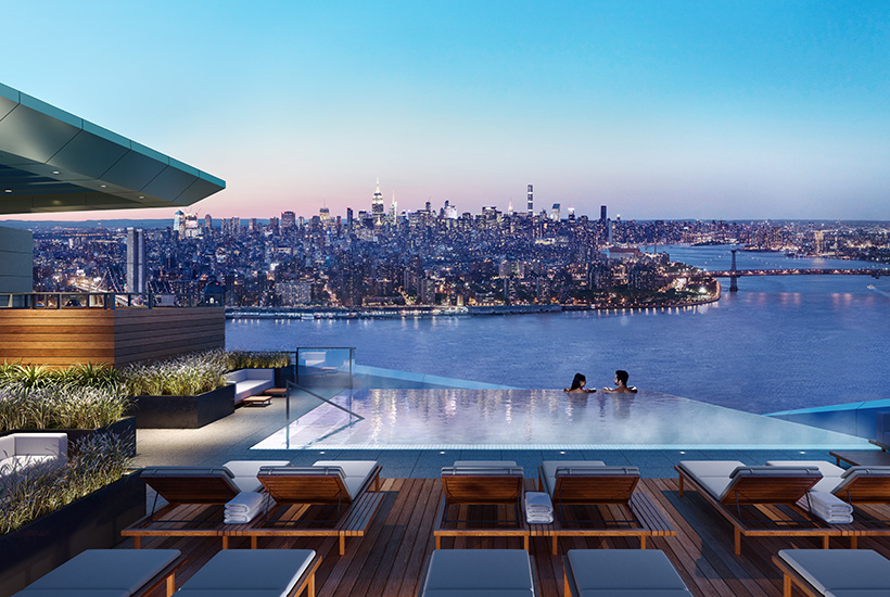 The Brooklyn Point infinity pool will be the highest in the western hemisphere.
