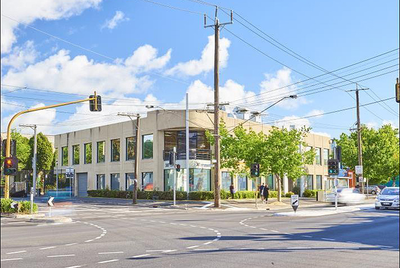 The office building at 387-399 City Rd, South Melbourne.
