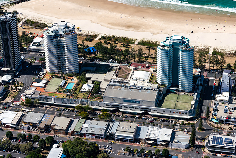 The Strand at Coolangatta occupies a significant strip of prime Gold Coast beachfront.