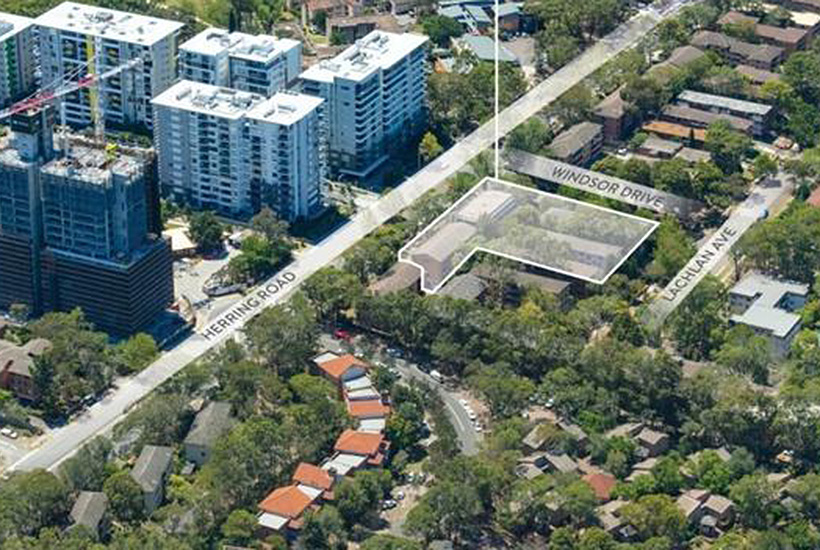 The apartments occupy a huge block of land at Macquarie Park.
