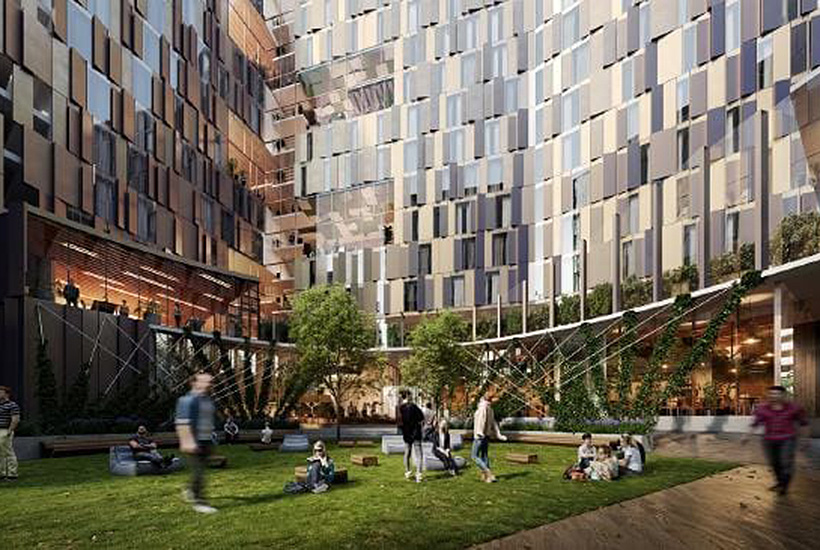 Hayball’s design for the innovation precinct at the University of Melbourne.