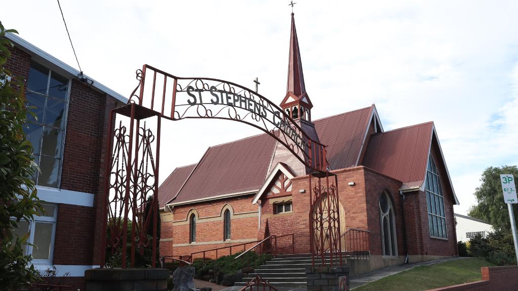 St Stephen’s on Sandy Bay Rd is one of the Anglican Church’s properties that’s been earmarked for sale. Picture: Luke Bowden.
