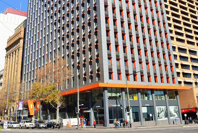The refurbished building at 1 King William St in the Adelaide CBD.
