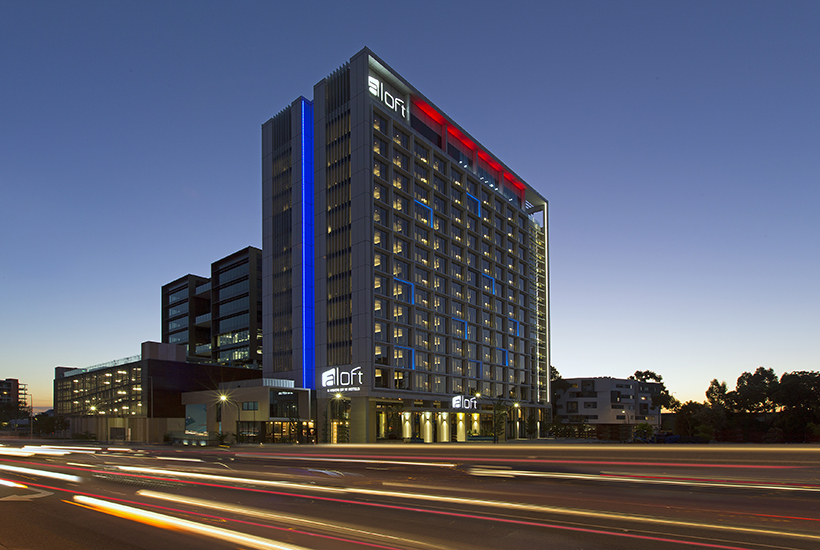 Perth’s five-star Aloft Hotel.
