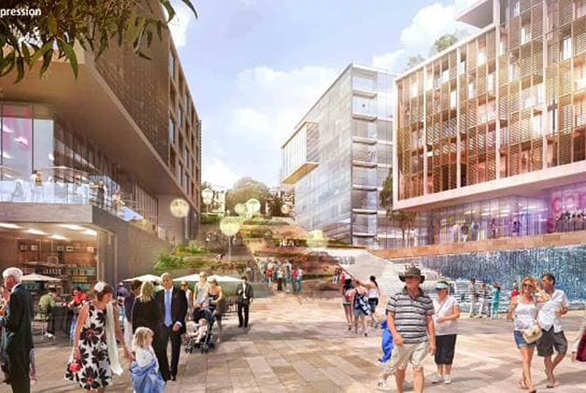 An artist’s impression of Central Barangaroo in Sydney. Picture: Supplied
