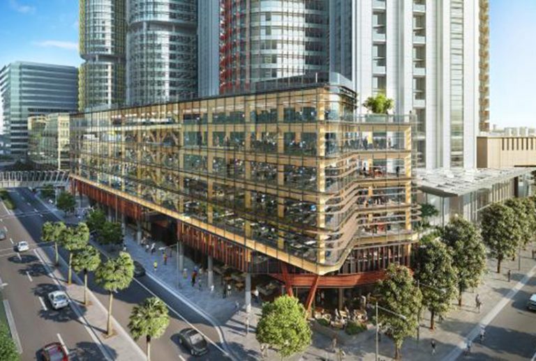 Second timber office building stacks up at Barangaroo