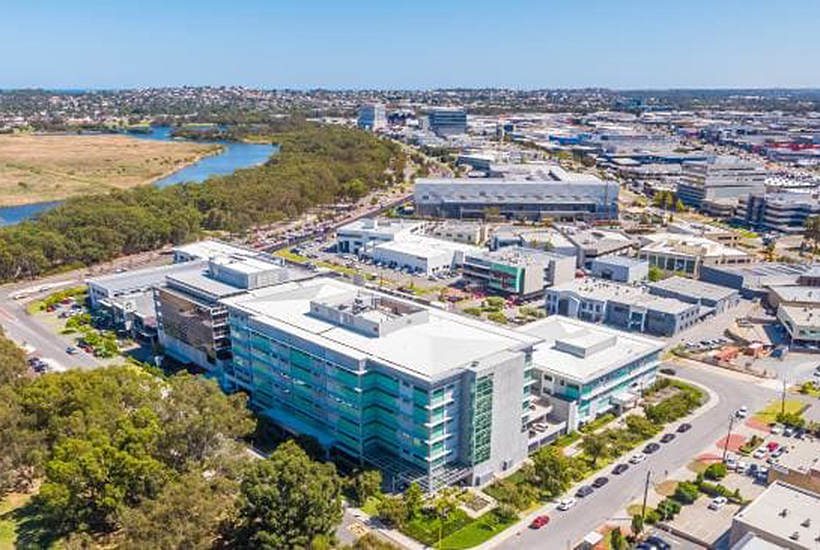 Perth’s Optima Centre is on the market for about $103m.
