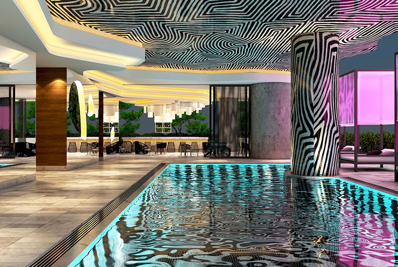 The new five-star W Hotel in Brisbane.