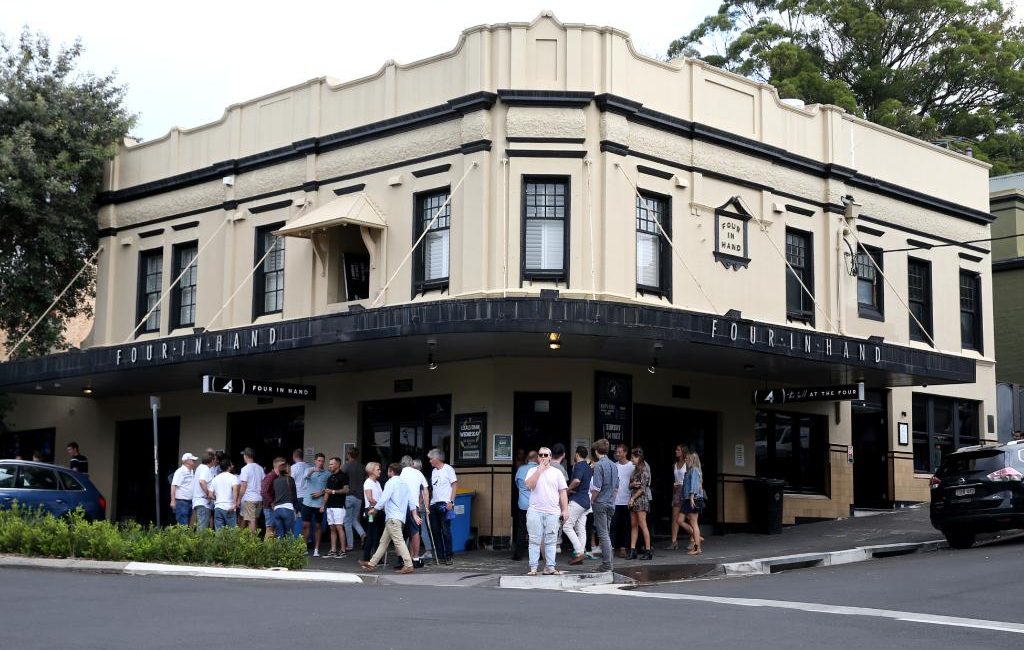 The Four in Hand hotel in Paddington.
