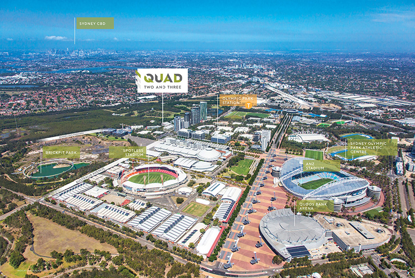 The “Quad” buildings are expected to fetch more than $70 million.