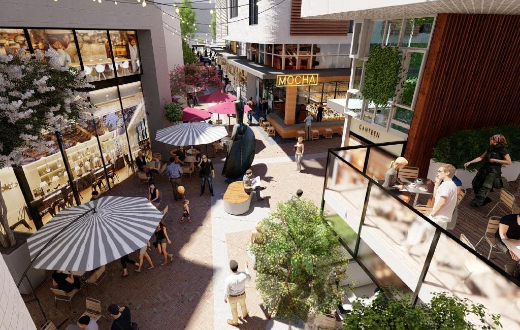 Artist’s impressions of the proposed laneway behind the Robin Hood pub in Waverley.