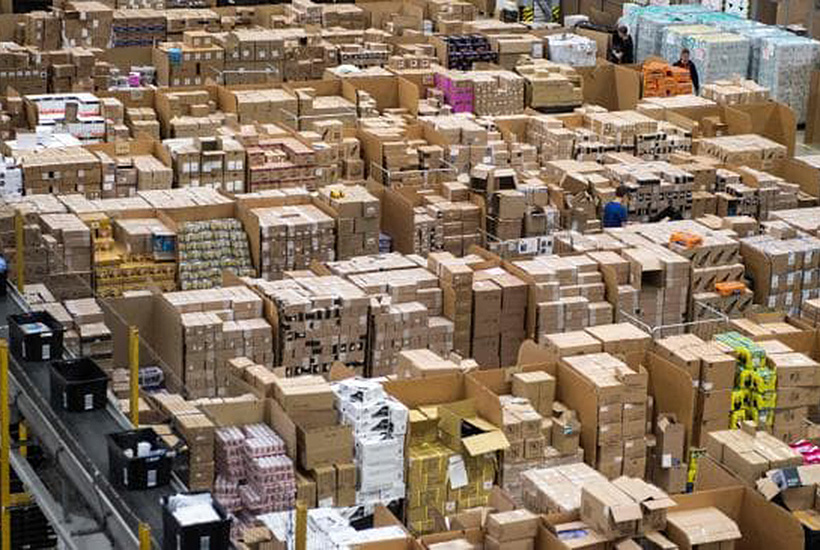 Online sales will mean a growing shift to robot-driven warehouses. Pic: AFP.
